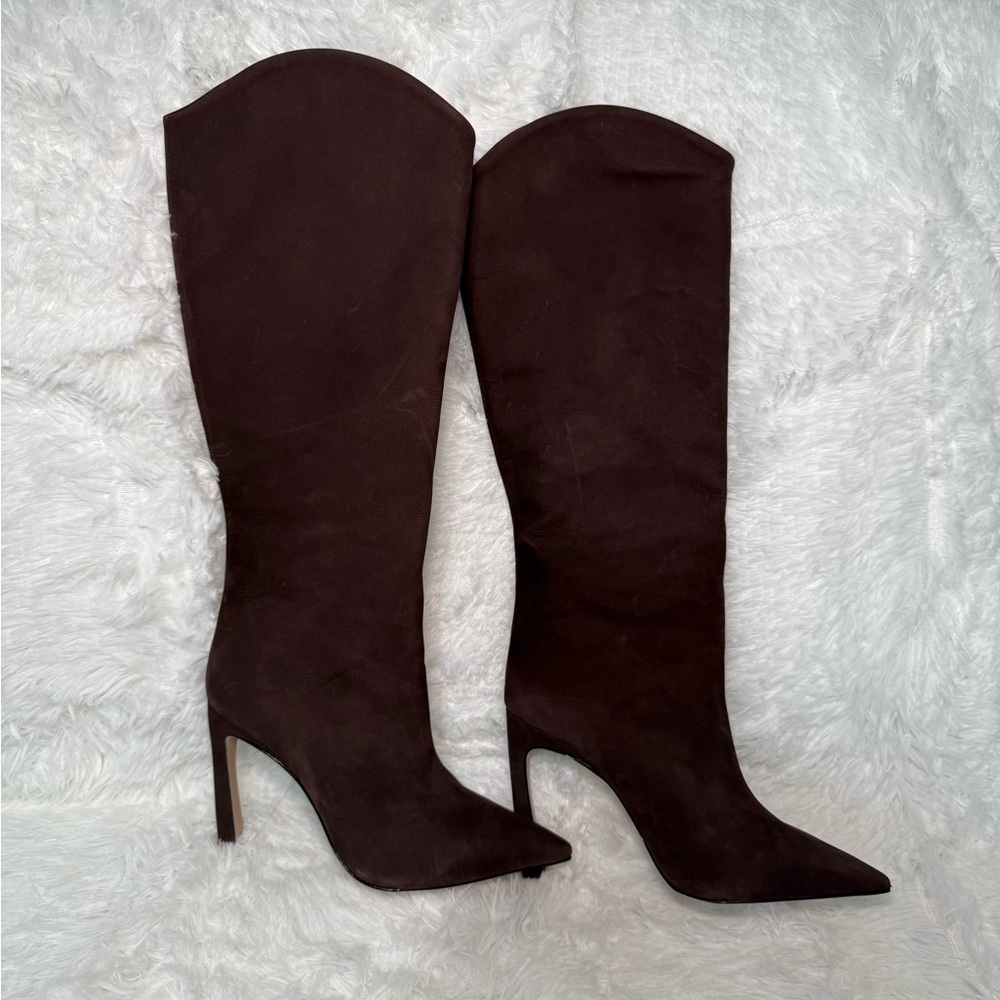SCHUTZ Dark Brown Heeled Boots